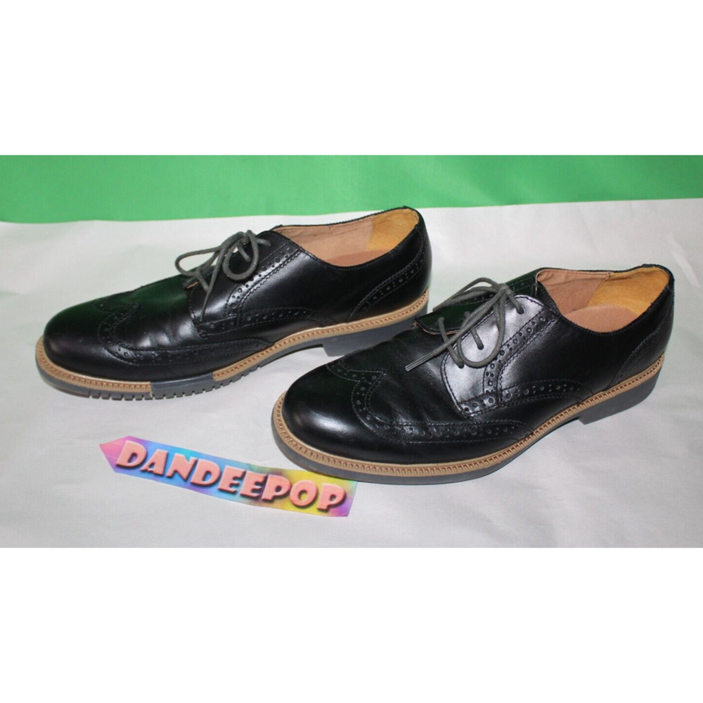 Cole Haan Grand OS Men's Black Dress Shoes Size 9.5M FT C21825 B16 Wingtip Derby